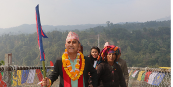 कोशी प्रदेशको सबैभन्दा लामो झोलुंगे पुल निर्माण सम्पन्न, विश्वप्रकाशले गरे उद्घाटन